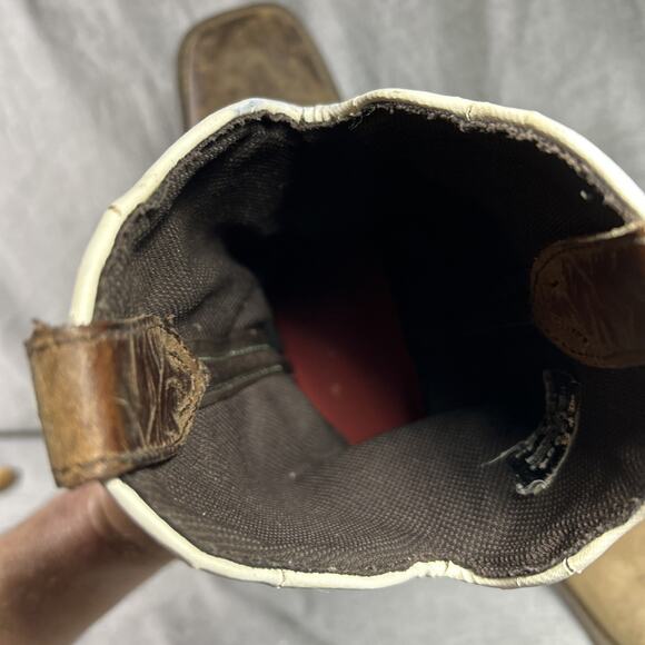 Justin Gypsy Raya Brown & Turquoise Leather Western Cowboy Boots L2904 Size 9B - Picture 14 of 14